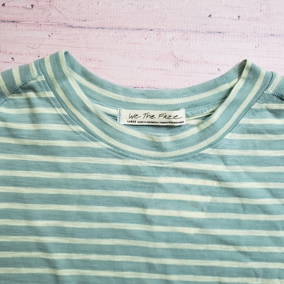 We The Free | Night Sky Stripe Tee in Sage Combo - Picture 4 of 14